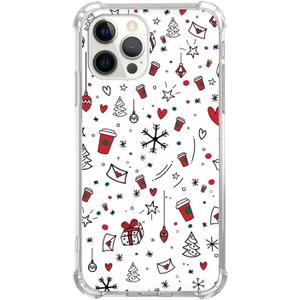 Ricin Relun Cute Christmas Pattern Phone Case for iPhone 16 Pro Max, Christmas Tree Snowflake Cover for Girls Boys Women Men for iPhone 16 Pro Max, Unique Trendy TPU Bumper Cover Case