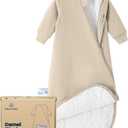 Unisex Sleeping Bag for Babies and Toddlers 3.5 Tog Sleep Sack, Baby Sleep Sack, One piece with sleeves, Gifts for Baby (0-6M, Beige)