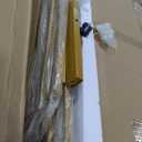 Tribesigns Modern Dining Table for 6-8 People, 70.8 Inches Long White Room Kitchen, Wood Kitchen with Gold Metal Legs, Rectangular Dinner Room, Family Gathering