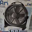 MAN 20-Inch Floor Fan, Gray and Black, High-Velocity Air Circulator, Adjustable Tilt, Indoor Cooling
