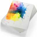 TaoBary 300 Pcs Watercolor Paper Sheet Bulk White Cold Press Paper Pack 110 lb 230 GSM Sketch Painting Watercolor Pad for Watercolorist Beginning Artists Adults Drawing Craft(4 x 6 Inch,230 GSM)