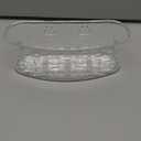 Home Basics Wide Plastic Bath Caddy with Suction Cups, Clear