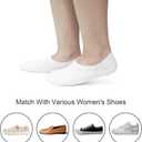SIXDAYSOX Womens No Show Socks - 4-8 Pairs, Low Cut, Non-Slip, Invisible Cotton Liner