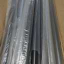 36"x45" Aluminum Gate with Self-Closing Hinges,Round Tube 3/4" pickets,DIY Adjustable Width Black Powder Coated Deck gate Kits Incl. Hinges Latch for Deck Railing Patios Gardens Indoor Outdoor