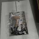 TEAMIX 2 Pack Monitor Stand Riser-20 inch, Black Desktop Stand for PC/TV/Laptop/Printer, Keyboard Shelf Organizer Wood Monitor Riser with Storage