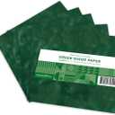 Ecological Fibers Premium Flocked Suede Paper, 12 x 12, Pack of 10 (Green)