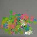 Glow in The Dark Stars Stickers for Ceiling, Adhesive 200pcs 3D Glowing Stars and Moon for Kids Bedroom,Luminous Stickers Create a Realistic Starry Sky,Room Decor,Wall Stickers