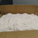 Plush and Fuzzy Shaggy Couch Cover, Dog Pad Faux Fur Sofa Cover, Water Resistant Slipcover, Non-Slip Furniture Protector for Kids,Dogs,Cats.(White-Bubble, Large Sofa)