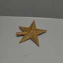 Christmas Tree Star Topper, 8" Gold Xmas Star Tree Decorations, 3D Shatterproof Bethlehem Star Tree Topper Decorations, Waterproof Christmas Tree Topper Decor for Holiday Home Outdoor Ornament