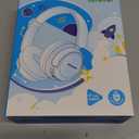 iClever BTH22 Kids Bluetooth Headphones, 60H Play Time, USB C Fast Charging, Bluetooth 5.4, AUX Cord,Safe Volume 74/85 dBA,Toddler Headphones for iPad/Tablet/Travel/School, Blue