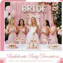 Bride To Be Sash Bridal Veil White for Bachelorette Party Decorations, Short Veil with Comb Pearl Satin Sash Set Bridal Shower Favors Gifts for Engagement Supply Bach Party Wedding Accessories