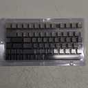 XVX PBT Keycaps - Side Printed Keycaps 60 65 75 100 Percent, Double Shot Shine Through Custom Key caps, Gradient Gray 136 Keys Set, OEM Profile, Minimalist Style for Cherry Gateron MX Switche Keyboard