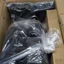 AIYAKA 3-Tier Rolling Utility Storage Cart, Multifunction Trolley Service Cart, with Mesh Basket Handles and Wheels, for Bathroom, Kitchen, Office, Black