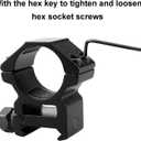 Scope Rings 30mm,2 Packs of Medium Profile Scope Mount Rings for 21mm Picatinny Rails