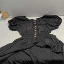 SCOMCHIC Womens Plus Size Summer Dresses Short Sleeve Square Neck Button Down Smocked Casual Ruffle Slit Maxi Boho Dress Size L