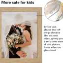 LUCKYLIFE Picture Frame Set 10-Pack, Gallery Wall Frame Collage with 8x10 5x7 4x6 Frames in Natural Woodgrain Finishes
