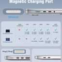 Charger for MacBook Pro 14 16 inch Mac Air 13.6 15 inch M5 M4 M3 M2 M1 2026 2025 2024 2023 2022 2021, 96W / 70W Power Adapter, 6.6FT USB C to Magnetic 3 Cable LED, Powerful Magnetic, Original Quality