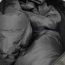 Pioneer Camp Women's Winter Cropped Puffer Jacket with Hood Waterproof Short Warm Quilted Jacket Puffy Bubble Coat Outerwear (X-Large, Black)