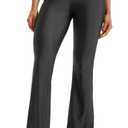 JOYSPELS Flare Yoga Pants for Women High Waisted Casual Pants with Back Pocket Lightweight Workout Bootcut Leggings for Gym, Casual, or Lounge Wear Black (Black, S)