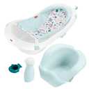 Fisher-Price‚Ñ¢ Baby to Toddler Bath 4-in-1 Sling 'N Seat Tub with Removable Infant Support and 2 Toys, Pacific Pebble