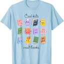 Women Cool Kids Read Books Teacher Back to School Librarian T-Shirt XXL