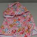 ZAFUL Women's High Waisted Bikini Sets Tummy Control Swim Skirt Color Block String Swimsuit Curvy Bathing Suits Size S