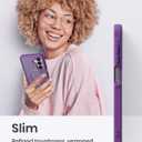 for Samsung Galaxy A16 / A17 / A26 Magnetic Phone Case with Kickstand, Compatible with Mag-Safe, Slim Shockproof Translucent Matte Mag-Stand Cover, Built in Kick Stand, Purple