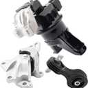 Engine Motor Mount Compatible with 2012-2015 Civic 1.8L Coupe/Sedan Replacement for A65048 A65021 A65087 Set of 3