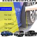 XUKEY 4pcs Set Universal Mud Flaps for Car Pickup SUV Van Truck Mudflaps Splash Guards Mudguards Dirty Traps Fender Flares