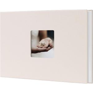 2 x Small Photo Album for Fujifilm Instax Mini Camera, Self Adhesive Albums White 60 Pages Scrap Book for 2x3 46 57 Instax Mini 12 11 9 8 7+ 99 40,Polaroid 300 Instant Camera,K-pop Photocards,Beige