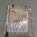 YoungsTex Small Linen Cafe Curtains 36 Inch Length, Natural Half Drapes with Rod Pocket Back Tab Semi Sheer for Bathroom Kitchen Window Over Sink, 2 Panels, 24 X 36 Inch