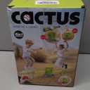 Cactus 4-in-1 Musical Jumping Toys Set with Ring Toss, Stomping Rocket Launcher and Baseball Game, Fun Indoor and Outdoor Toys for Active Play Sports Toy for Kids Ages 3 4 5 6 7 8+ Boys & Girls.