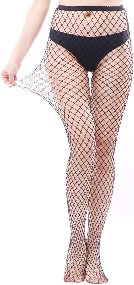 EVERSWE High Waist Fishnet Tights, Thigh High Suspender Stockings