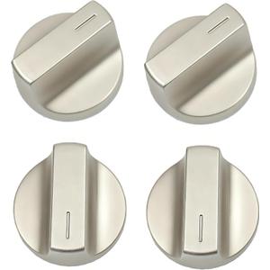 4 Pack Upgraded W11517331 Stove Knobs Replacement for Whirlpool Gas Stove Knobs W11117415 W10850027 W11458840 Compatible with Whirlpool WEE745H0FS0 WEC310S0LS1,WEE515S0LZ1Oven Top Range Cooktop Knobs