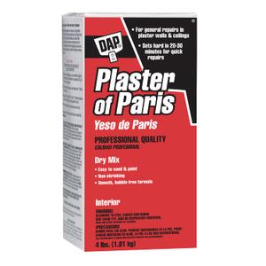 DAP Plaster of Paris (Dry Mix), White, 4 Lb Box (7079810308)
