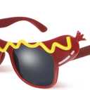 3pcs Funny Hot Dog Eyeglasses, Dance Party Makeup Glasses for Masquerade, 7. 08 X 2. 75 X 3. 54 Inch