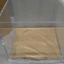 VITVITI Disposable Face Towel Holder Box, Acrylic Facial Towel Container for XL Clean Skin Club, Large Disposable Face Towels Storage with Bamboo Lid, for Bathroom, Vanity Makeup, Clear