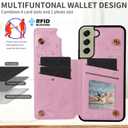 Asuwish Phone Case for Samsung Galaxy S21 FE 5G Wallet Cell Cover with Tempered Glass Screen Protector Luxury Flower Card Holder Slot Stand S 21 EF S21FE5G UW S21FE 21S G5 6.4 inch Blossoming Flowers