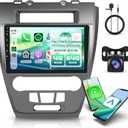 Rimoody 4G+64G Android Car Stereo Radio for Ford Fusion Mondeo Mustang 2009-2012 with Wireless Carplay Android Auto, 10.1'' Touchscreen Head Unit GPS Bluetooth 5G-WiFi FM/RDS EQ-32 Backup Camera SWC