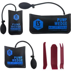 Air Wedge Bag Kit,Air Wedge Bag Pump, 3 Pack Commercial Inflatable Air Wedge Pump Bag Tool, Professional Leveling Kit & Alignment Tool, Air Bag Tool for Variety of Jobs (3 PCS)