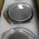 NETANY Set of 4 Glass Carafe with Lid, 1 Liter Beverage Serveware Carafe, Clear Glass Pitcher for Mimosa Bar, Brunch, Cold Water, Juice, Milk, Iced Tea, Lemonade