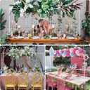 Over the Table Rod Stand with Clamps Adjustable 13''-42'' Tall 29"-98" Length Set of 2 White Table Arch Hanging for Wedding Birthday Party Halloween Christmas Decoration