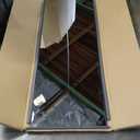 Antok Full Length Mirror, 58"x21" Floor Mirror with Stand, Hanging Mounted Mirrors for Bedroom, Living Room, Cloakroom, Dining Room, Black, Rect