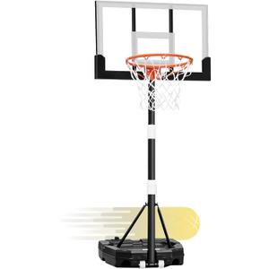WIN.MAX Basketball Hoop Outdoor with Shatterproof Backboard and Larger Base, Portable Basketball Hoop Goal System Youth/Adults in Backyard/Driveway/Poolside