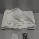 Natural Pinch Pleated Linen Curtains 1 Panel for Living Room Bedroom Memory Training Shaped Semi Sheer Pleat Drapes with Hooks Rings Light Filtering Window Curtain 60x108