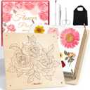 Aboofx Flower Press Kit, Craft Kits 11.2" x 11.2" 8 Layers Wooden Flower Pressing Kit for Crafts Pressed Flowers and Plant for DIY Art, Preservation for Bookmark Frame Wedding Drying