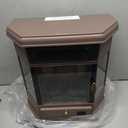 RealSmart Electric Fireplace Heater 22 in Freestanding Fireplace Stove Infrared Fireplace with 3D Flame Effect Remote Control, Timer, Overheating Protection Heater for Indoor Use Brown