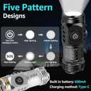 Three-Eyed Monster Mini Flash Super Power Flashlight, Thumb Flashlight Mini Flashlights, Waterproof High Lumen Portable Mini Torch LED2Pcs