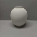 Large White Ceramic Vase - 9.8 Inch Rustic Farmhouse Vase for Home Decor, Minimalist Tall Vases for Living Room, Table, Bathroom, Holiday & Weddings (Sandstone White)