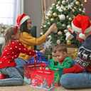 COTOPHER 16 Pack Christmas Gift Bags with Handles, Large Reusable Christmas Bags, Non-Woven Shopping Bag for Xmas Gifts Wrapping Holiday Party Supplies, 12.8"9.8"6.7"